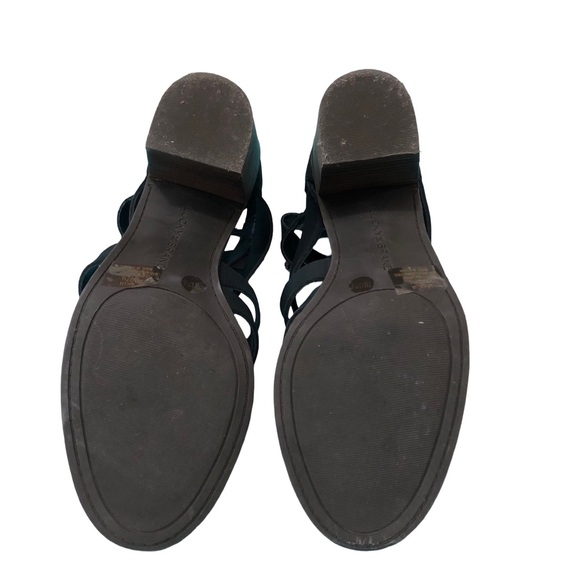 Lucky Brand Black Kallia Block Heel Sandal 7 - Picture 6 of 7